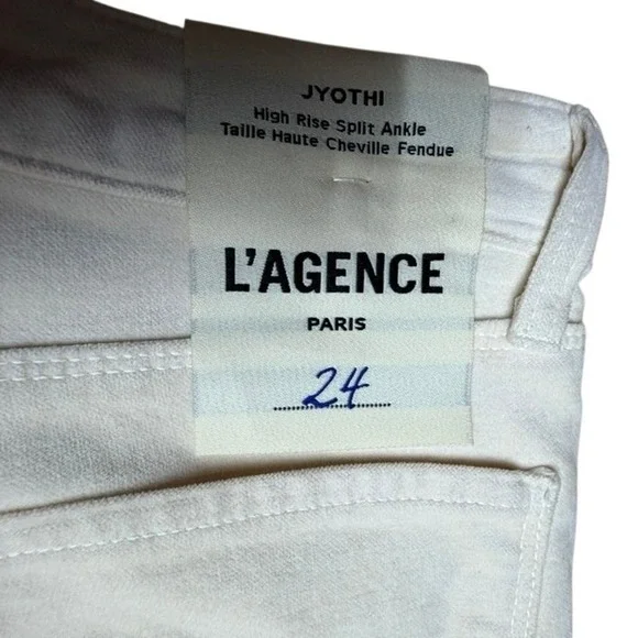 NWT! LAGENCE JYOTHI High Rise Split Hem Stretch Cotton SZ 24 Velvett READ!